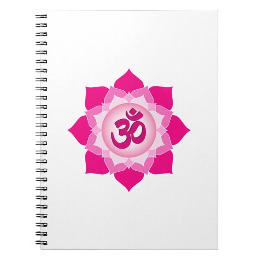 Carnet Lotus rose (Devant)