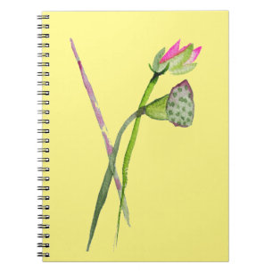 Carnet Lotus rose Zen fleur art bouddhiste