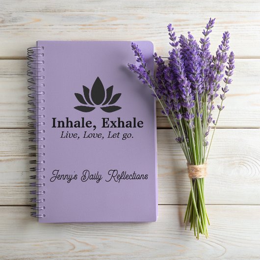 Carnet Lotus Tranquille : Inhale, Inspiration Exhale Pers