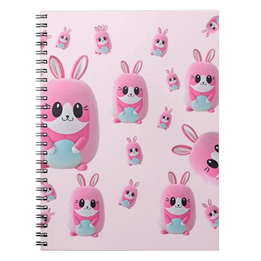 Carnet "Lou Lou". Une créature rose et câline (Devant)