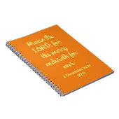 Carnet Louez L'Éternel ! - Citation d'action de grâce - O (Côté Droit)