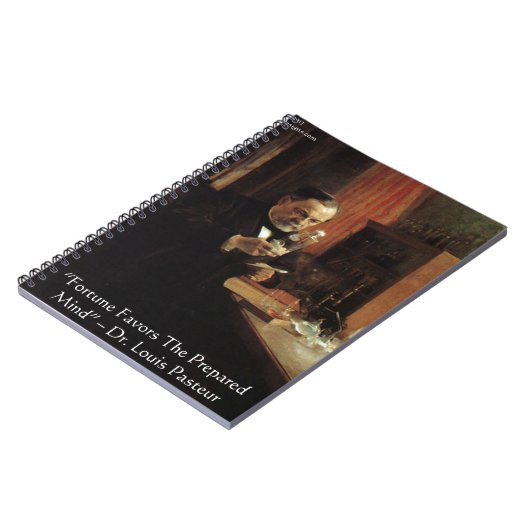 Carnet Louis Pasteur "Fortune" Citation Cadeaux & Tee - s (Côté gauche)