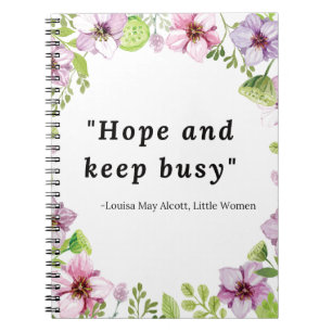 Carnet Louisa May Alcott, Citation De Petites Femmes