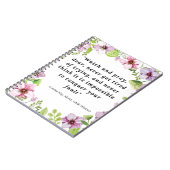 Carnet Louisa May Alcott, Citation De Petites Femmes (Côté gauche)