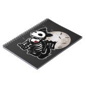 Carnet Loup Anime Emo Goth Edge Squelette Halloween Chien (Côté gauche)