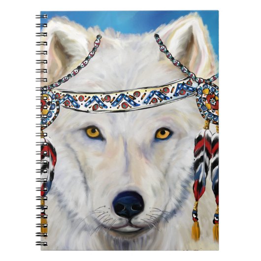 Carnet Loup Blanc (Devant)