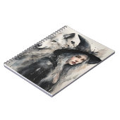 Carnet Loup blanc et sorcière (Côté gauche)