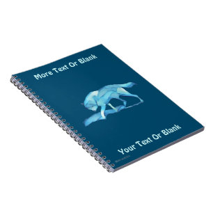 Carnet Loup bleu
