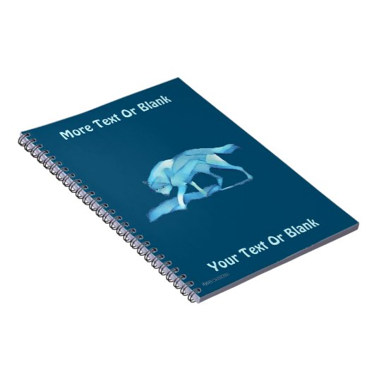 Carnet Loup bleu (Côté Droit)