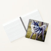 Carnet Loup coloré debout (Intérieur)