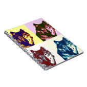 Carnet Loup d'art pop (Côté Droit)