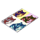 Carnet Loup d'art pop (Côté gauche)