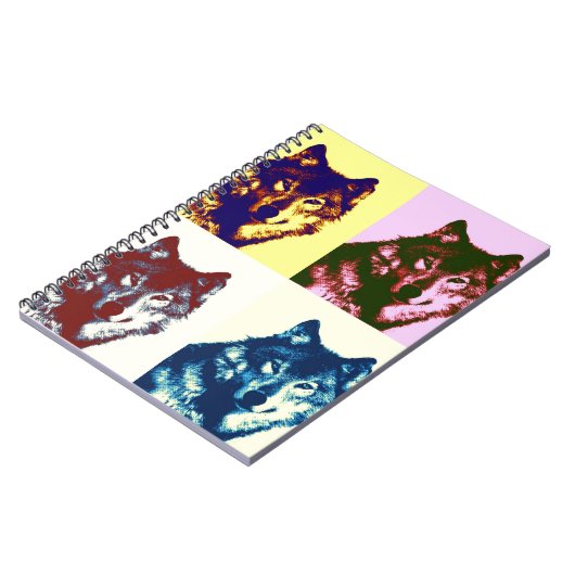 Carnet Loup d'art pop (Côté gauche)