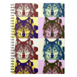 Carnet Loup d'art pop