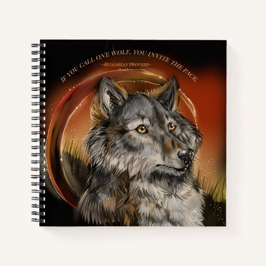 Carnet Loup de l'Or (Devant)
