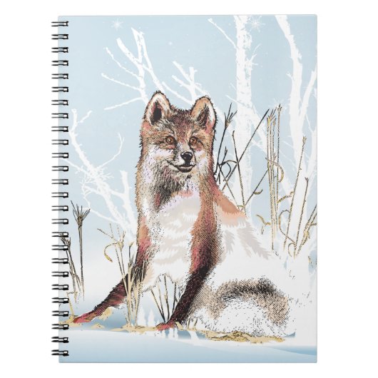 Carnet Loup d'hiver (Devant)