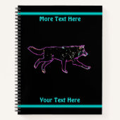 Carnet Loup électrique (Devant)