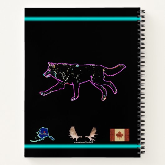 Carnet Loup électrique (Dos)