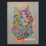 Carnet Loup en fleurs<br><div class="desc">Notebook Wolf à flowers. с</div>