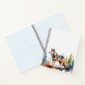 Carnet Loup en forêt à l'aquarelle (Intérieur)