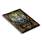 Carnet Loup, faune Art déco (Côté Droit)