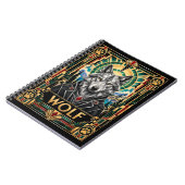 Carnet Loup, faune Art déco (Côté gauche)