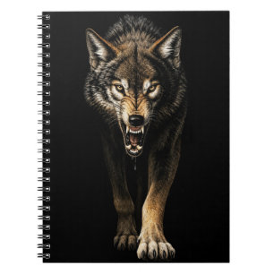 Carnet Loup Féroce – Prédateur Loup Sauvage Enragé