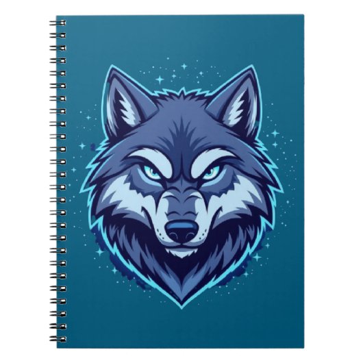 Carnet Loup Féroce – Symbole de Force et de Liberté (Devant)