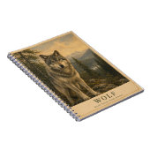 Carnet Loup Forêt Boréale VINTAGE (Côté Droit)