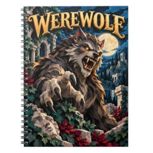 Carnet Loup-garou, Monstre en Papier Découpé