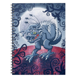 Carnet Loup-garou rayant les puces éffrayantes