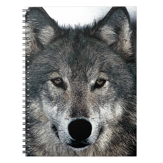 Carnet Loup Gris (Devant)