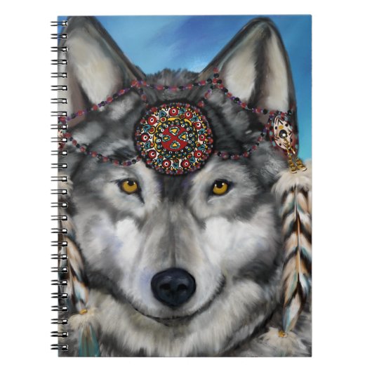 Carnet Loup gris (Devant)