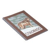 Carnet Loup gris Standing Colorado (Côté Droit)