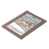 Carnet Loup gris Standing Colorado (Côté gauche)