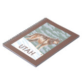 Carnet Loup gris StandingUtah (Côté gauche)