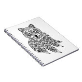 Carnet Loup inspiré avec Dreamcatcher (Côté Droit)