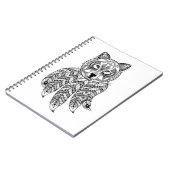 Carnet Loup inspiré avec Dreamcatcher (Côté gauche)