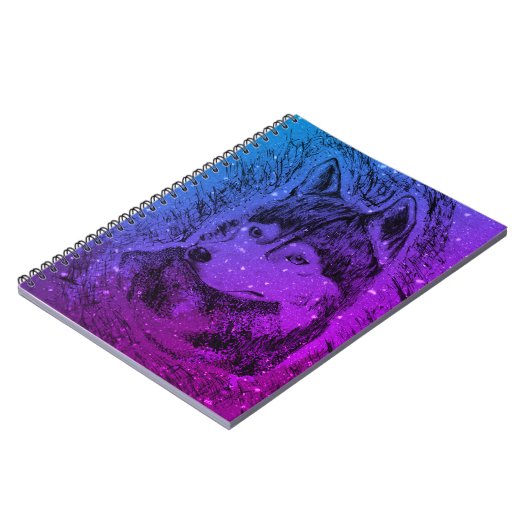 Carnet Loup pourpre (Côté gauche)