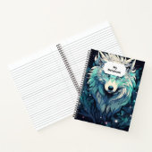 Carnet Loup sauvage céleste lunaire (Intérieur)