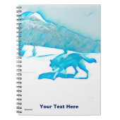 Carnet Loup solitaire dans WInter (Devant)