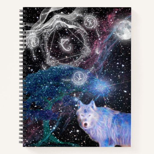 Carnet Loup surréaliste (Devant)