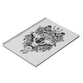 Carnet Loup tribal indien (Côté gauche)