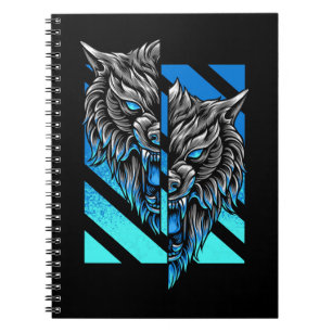 Carnet Loups Abstraits
