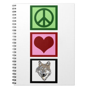 Carnet Loups d'amour de paix