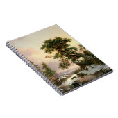 Carnet Loups dans un paysage d'hiver (huile sur le (Côté Droit)