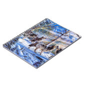 Carnet Loups gris peint (Côté gauche)