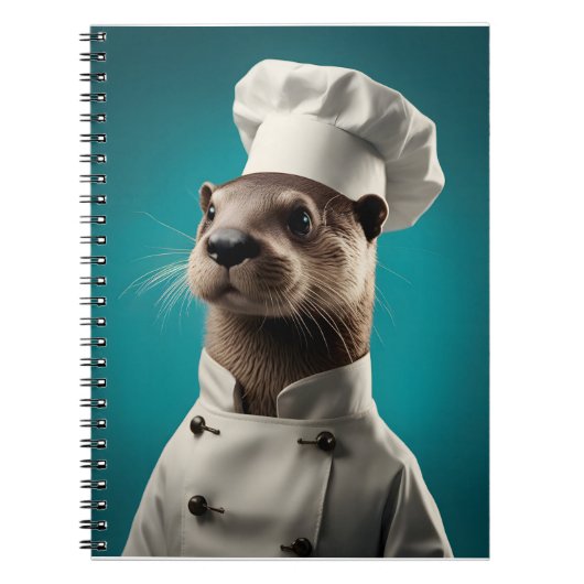 Carnet Loutre Chef (Devant)