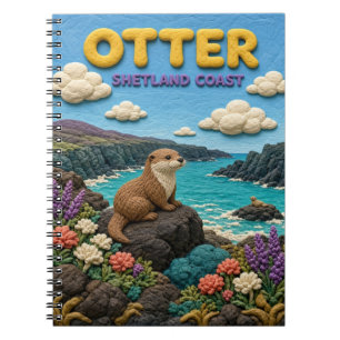 Carnet Loutre côte des Shetland moderne KlayKoo