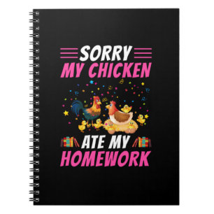 Carnet Louvain de poulet   Mon poulet a mangé mes devoirs